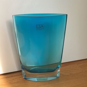 LSA Blue Glass Vase